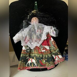 Clothespin Horse and Sleigh Angel Ornament